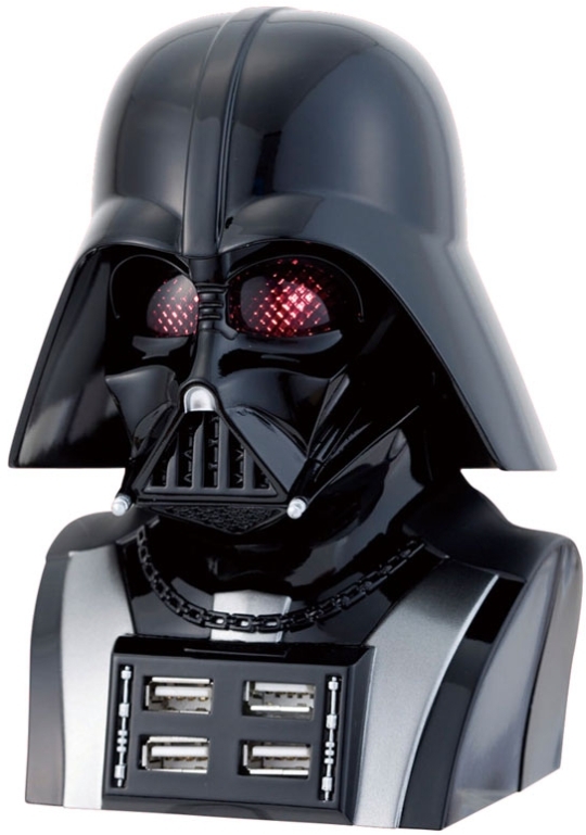 Memoria USB de Darth Vader con 4 puertos