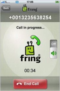 Fring aplicación gratuita para el iPhone y iPod Touch