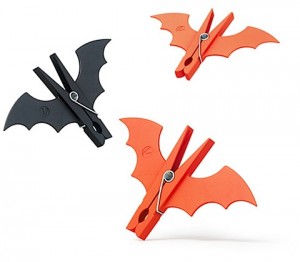 Murciélagos de pinzas para adornar en Halloween