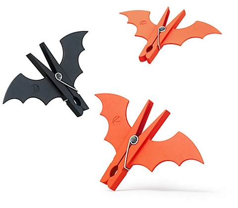 Murciélagos de pinzas para adornar en Halloween