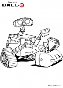 Dibujos para colorear de Wall-E Dibujos para colorear de Wall-E
