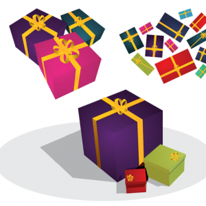 Imágenes de cajas de regalo en vectores Imágenes de cajas de regalo en vectores