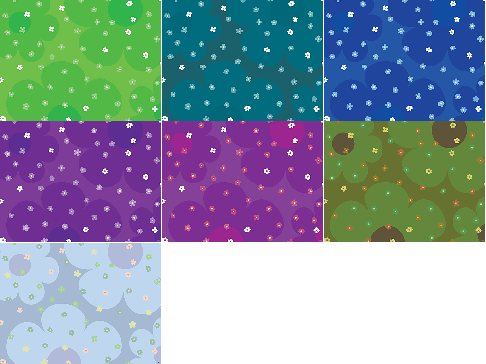 Wallpapers de flores en vectores