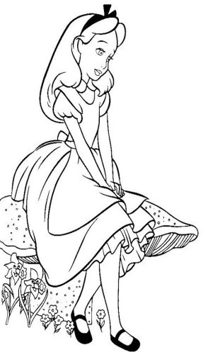 Recopilación de dibujos para colorear de Alicia en el país de las maravillas