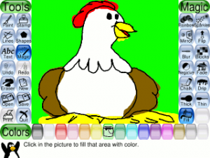Tux Paint sencillo programa de dibujo para niños