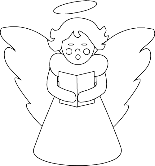 Recopilación de dibujos para colorear de ángeles