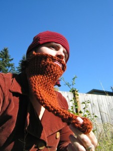 Gorro para la cara en forma de barba