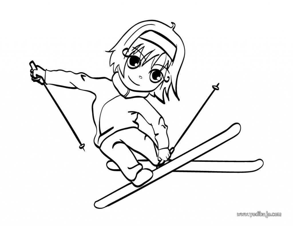 Dibujos para colorear del Invierno Dibujos para colorear del Invierno