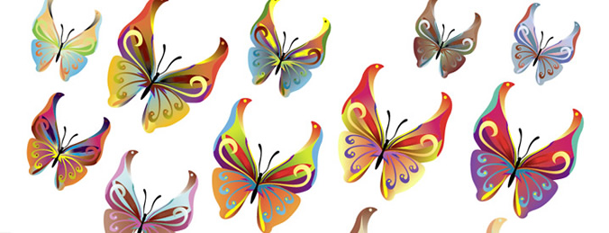 Imágenes de mariposas en vectores Imágenes de mariposas en vectores