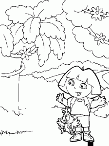 Dora la Exploradora: Dibujos para colorear, juegos y más