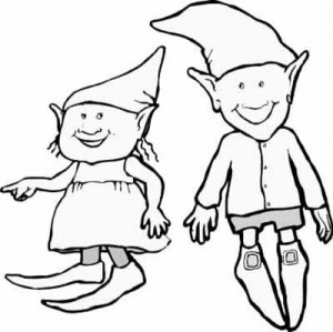 NAVIDAD dibujos para colorear de elfos NAVIDAD dibujos para colorear de elfos