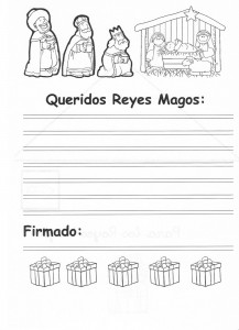 Cartas para Navidad para imprimir