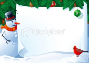 Cartas para Navidad para imprimir