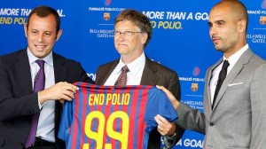 bill gates barcelona El F.C. Barcelona y Bill Gates contra la Poliomielitis