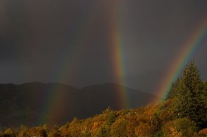 arcoiris cuadruple-teleobjetivo Arcoíris cuádruple un extraño fenómeno / Video