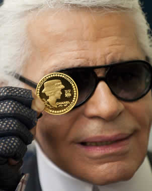 Moneda de 5 onzas de oro en honor a Coco Chanel