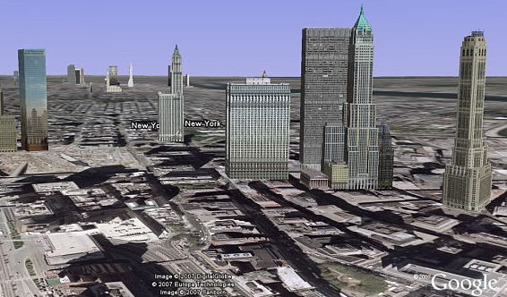 La ciudad de Nueva York en 3D en Google Earth