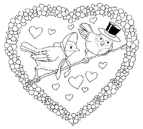 Dibujos para colorear del Día del Amor y la Amistad – Agridulce