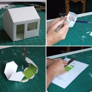 Casas de papel para armar para maquetas