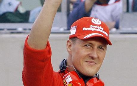 Schumacher al volante del Ferrari para la Fórmula 1
