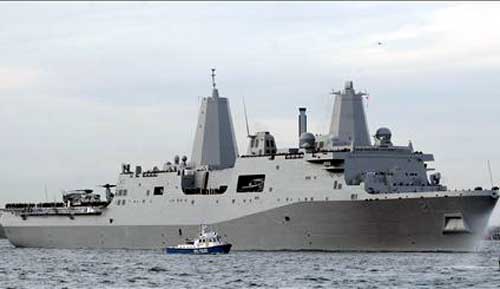 El buque USS New York es un homenaje a las Torres Gemelas 