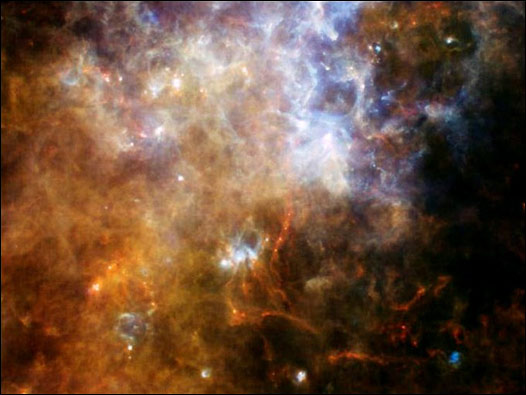 Imágenes capatadas por el telescopio Herschel
