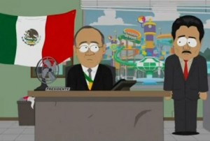 El presidente Felipe Calderón en South Park