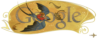 Google celebrando el aniversario del nacimiento de Hans Christian Andersen