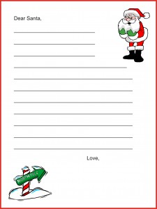 Cartas para Navidad para imprimir