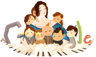 Google recordando en nacimiento de una virtuosa del piano: Clara Schumann